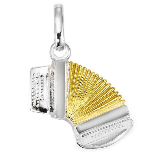 Ciondolo Argento bicolore Fisarmonica Svizzera