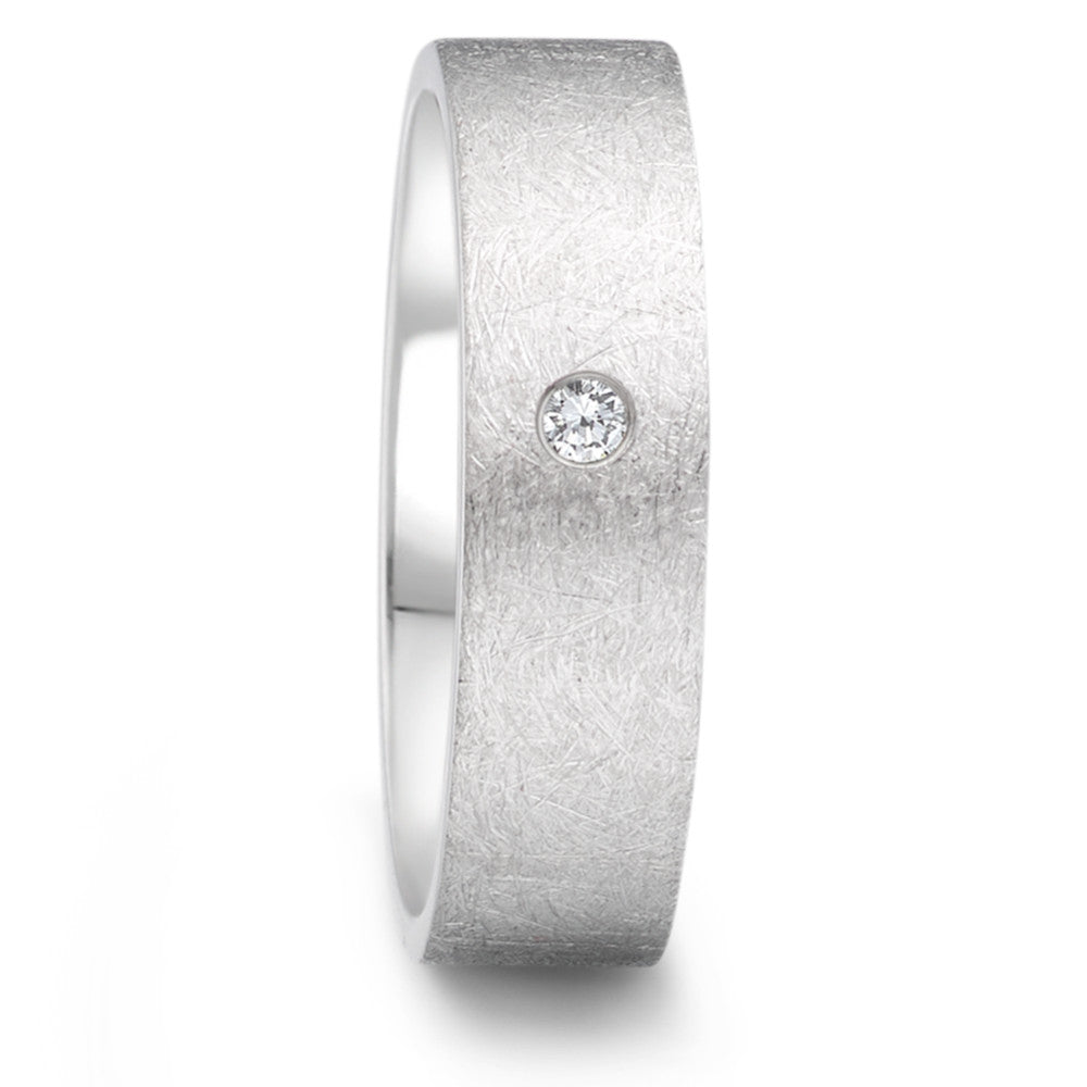 Anello Acciaio inossidabile Diamante 0.04 ct, tw-si