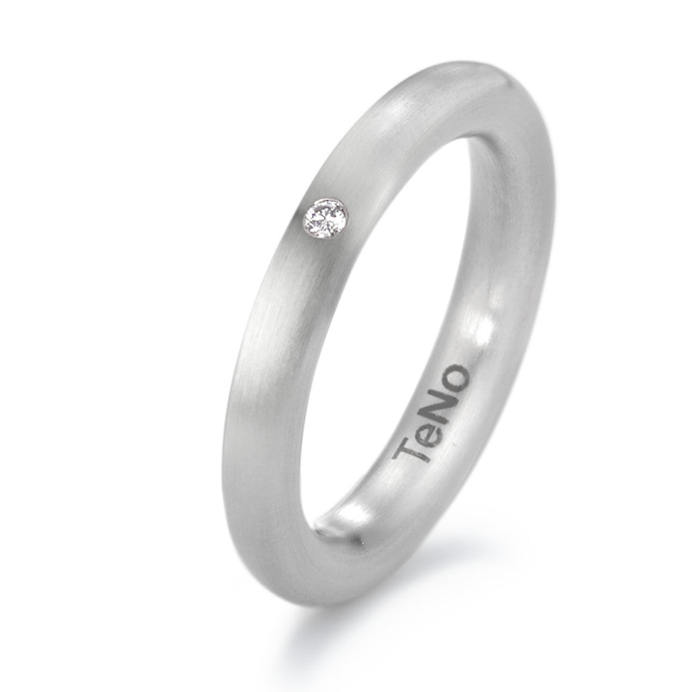 Anello Acciaio inossidabile Diamante 0.02 ct, tw-si