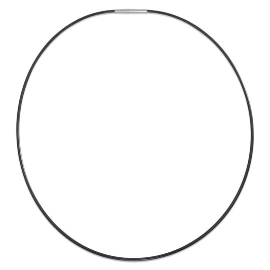 Collana Acciaio inossidabile, Gomma 42 cm