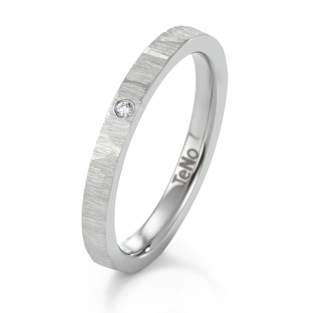 Anelli impilabili Acciaio inossidabile Diamante 0.012 ct, tw-si