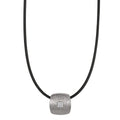 Collana Acciaio inossidabile, Gomma Diamante 0.072 ct, 9 pietra, tw-si 45 cm Ø2 mm