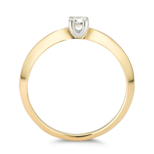Anello solitario Oro giallo 750/18 carati Diamante 0.20 ct, w-si