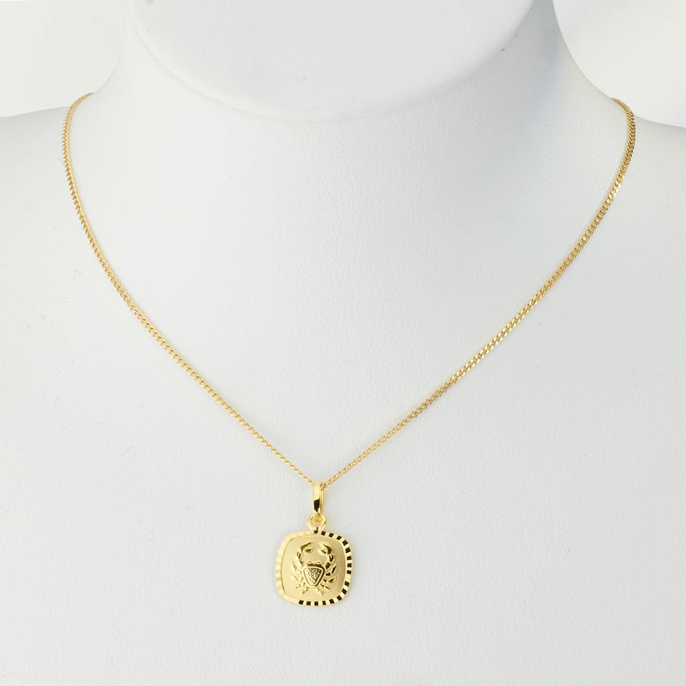 Ciondolo Oro giallo 375/9K Segno zodiacale Cancro