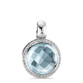 Ciondolo Oro bianco 750/18 carati Topazio 0.14 ct, w-si
