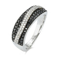 Anello Oro bianco 750/18 carati Diamante 0.61 ct, 92 pietra, w-si
