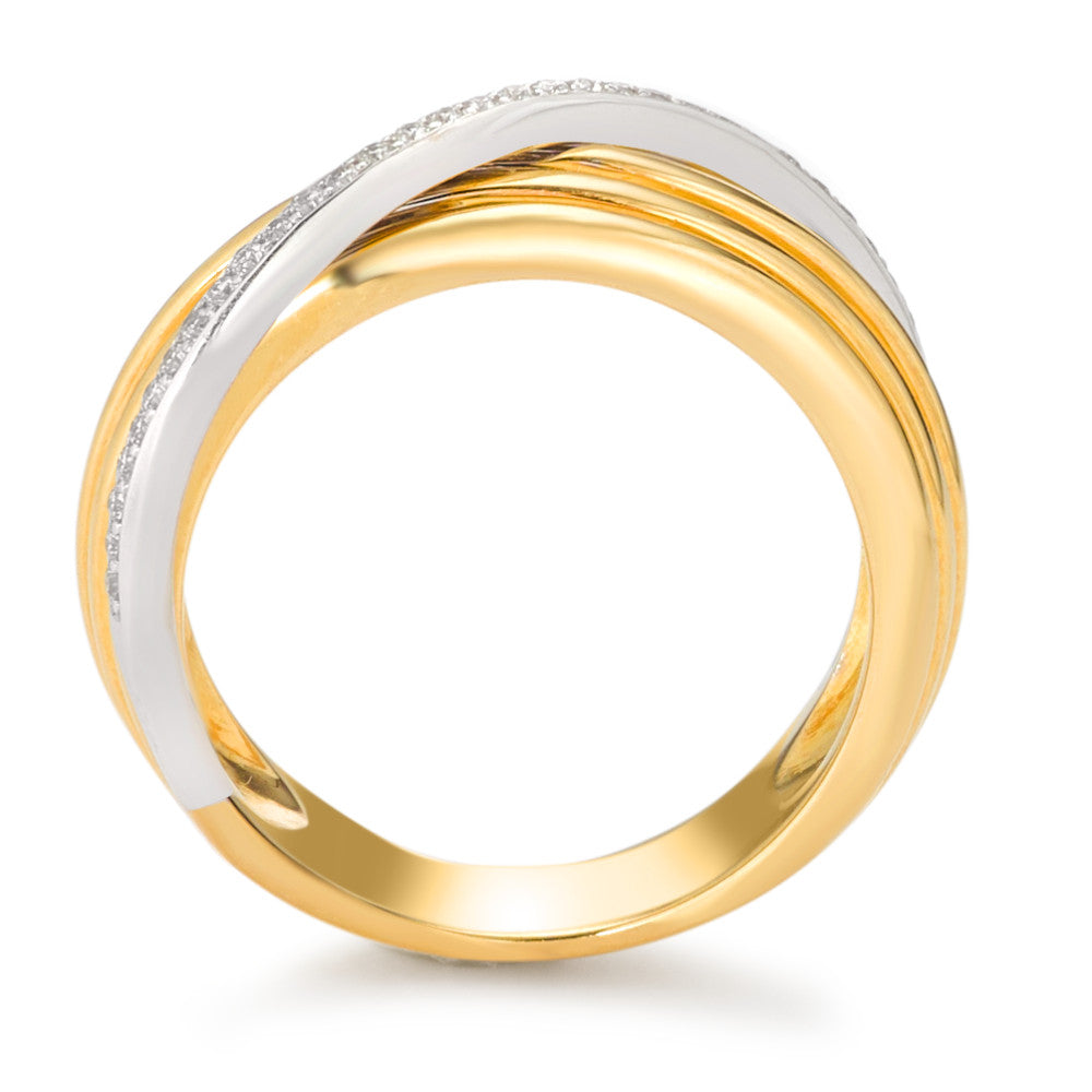 Anello Oro giallo 750/18 carati Diamante 0.12 ct, w-si