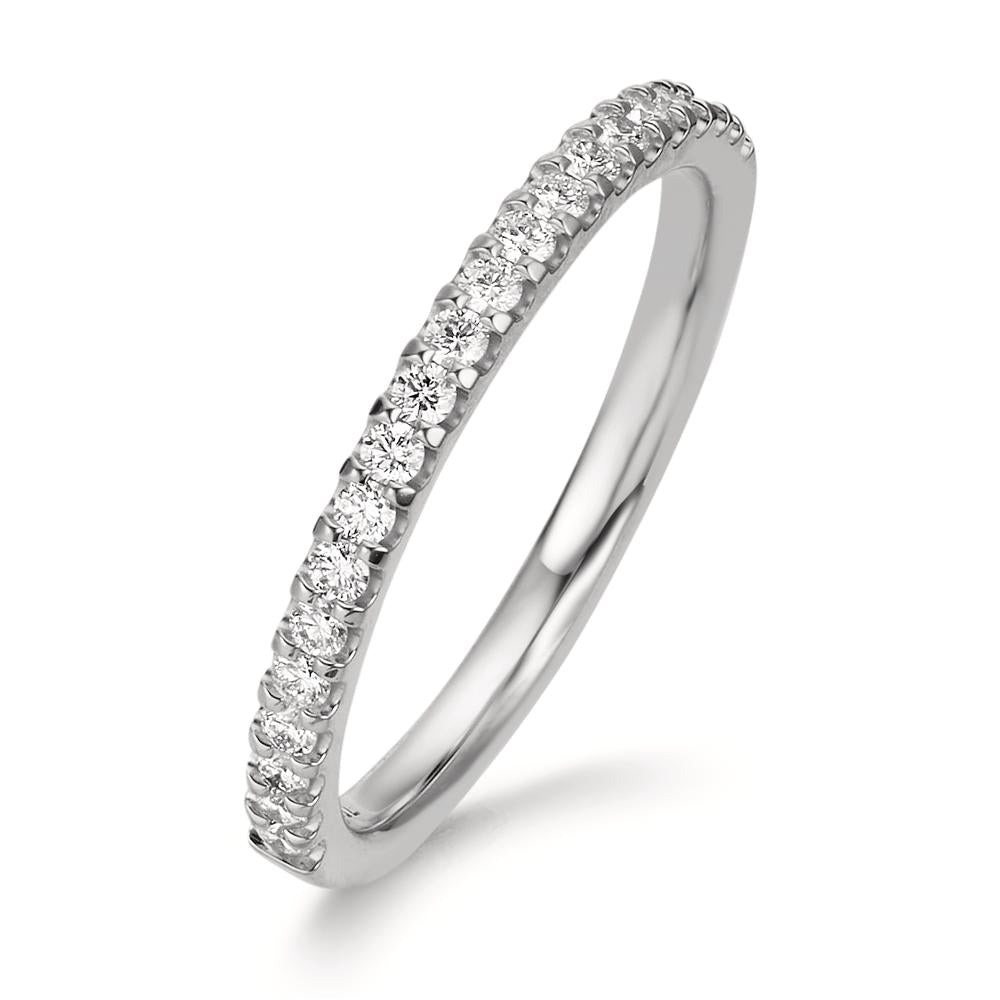 Anelli di memoria Oro bianco 750/18 carati Diamante 0.25 ct, 21 pietra, w-si