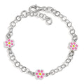 Bracciale Argento rodiato Fiore Ø6.5 mm