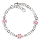 Bracciale Argento rodiato Fiore Ø6.5 mm