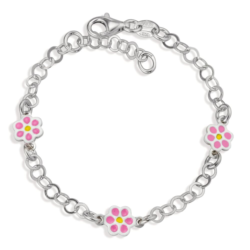 Bracciale Argento rodiato Fiore Ø6.5 mm