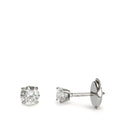 Orecchini a bottone Oro bianco 750/18 carati Diamante 0.40 ct, 2 pietra, w-si