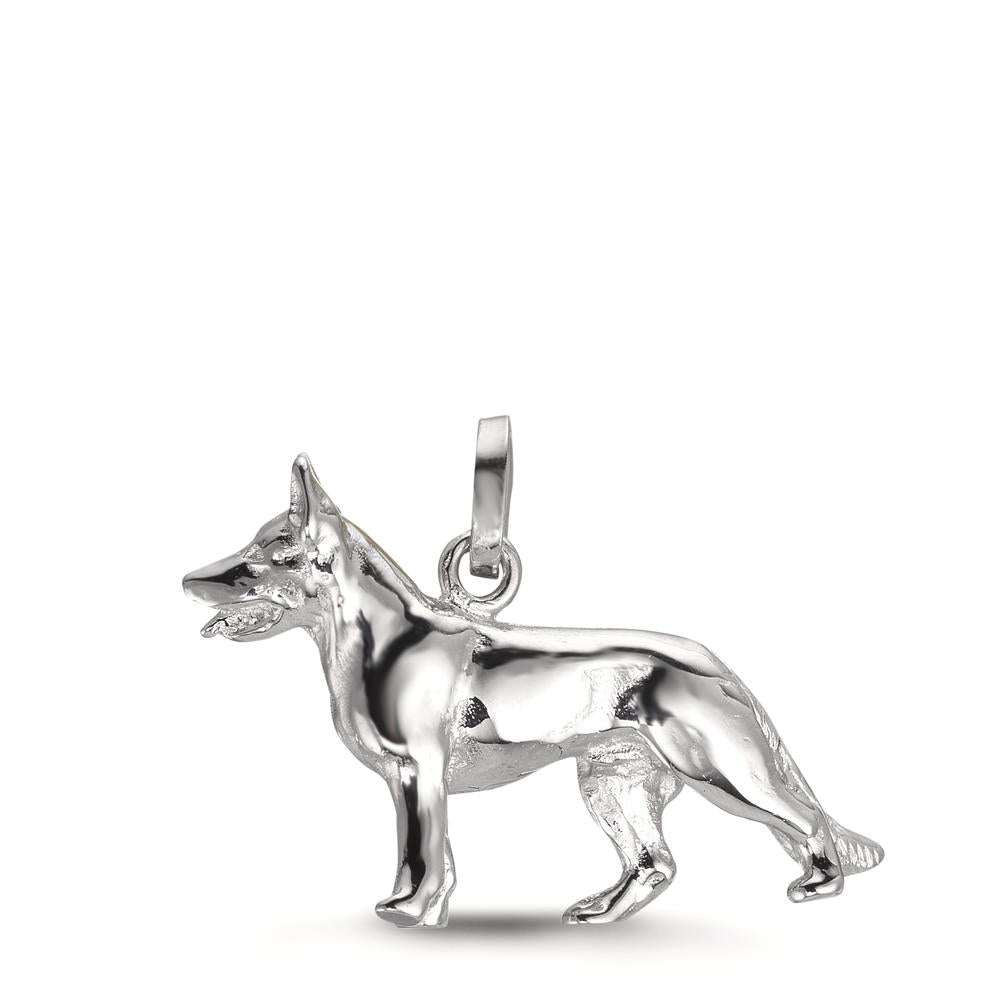 Ciondolo Argento rodiato Cane