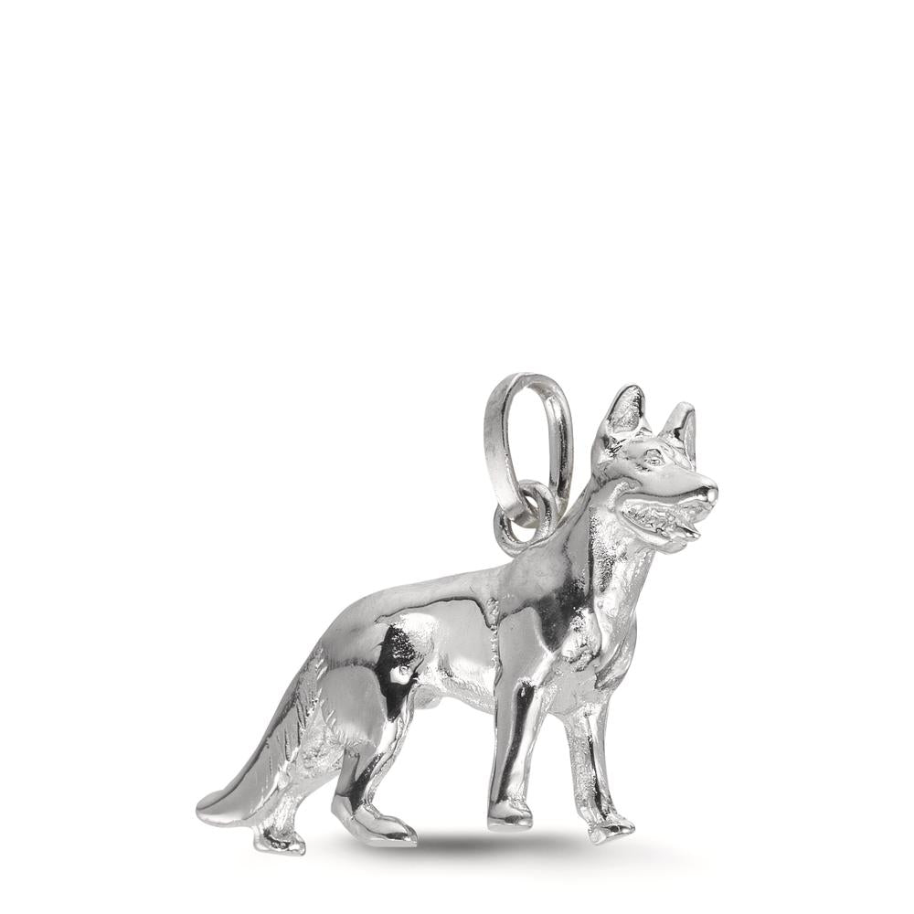 Ciondolo Argento rodiato Cane
