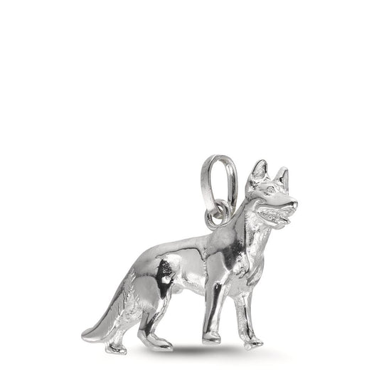 Ciondolo Argento rodiato Cane