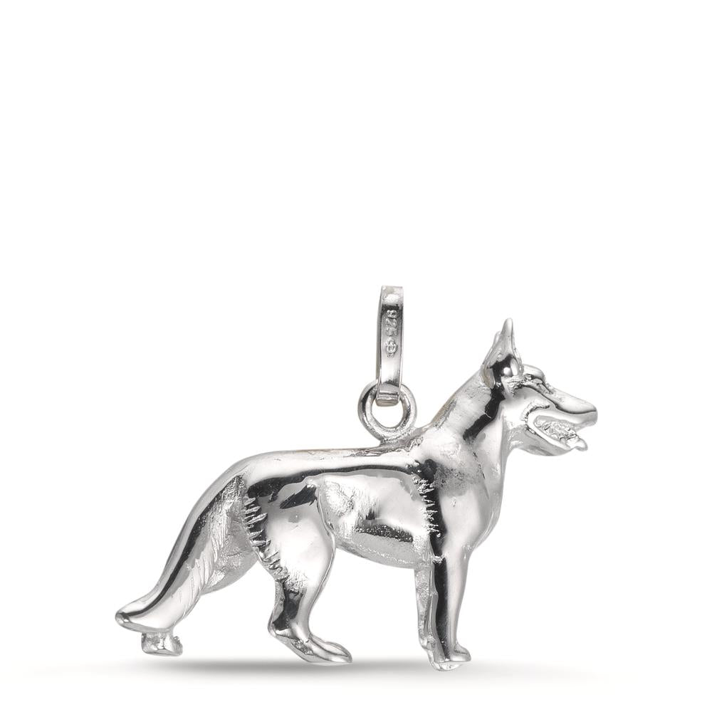 Ciondolo Argento rodiato Cane