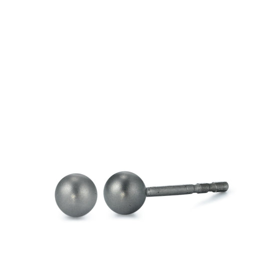Orecchini a bottone Titanio Ø4 mm