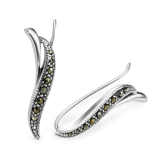 Cursore per le orecchie Argento Marcasite