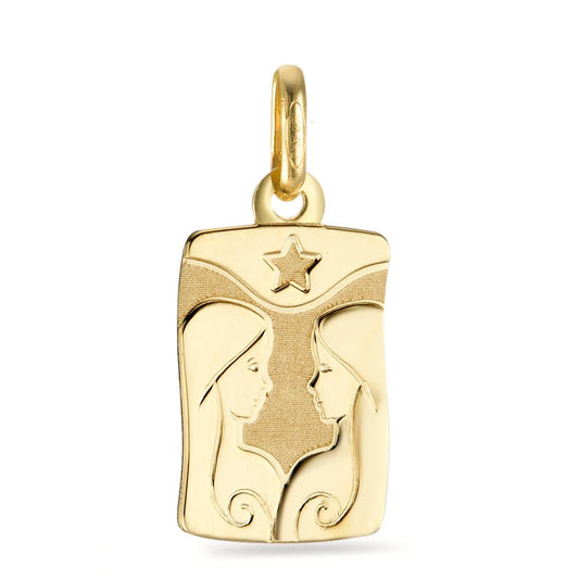 Ciondolo Oro giallo 750/18 carati Segno zodiacale Gemelli