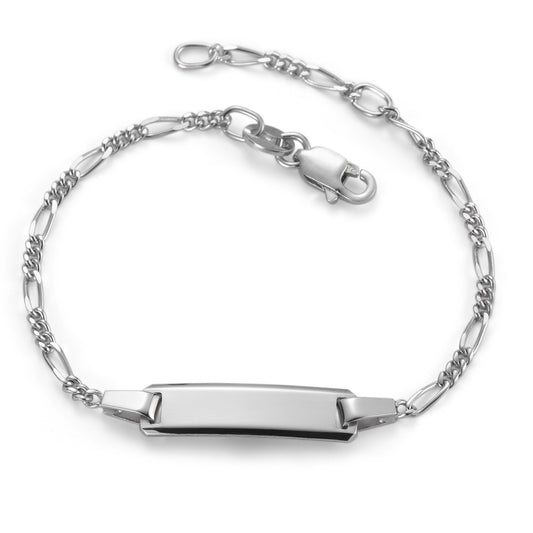 Bracciale con incisione Argento rodiato 12-14 cm