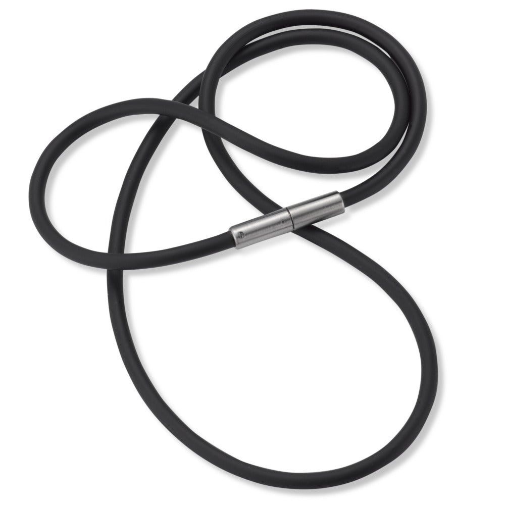 Collana Gomma, Acciaio inossidabile 45 cm