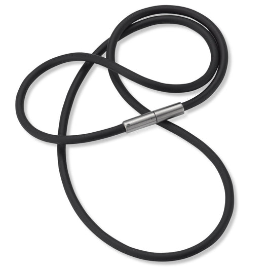 Collana Gomma, Acciaio inossidabile 45 cm
