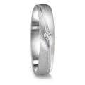 Anello del partner Oro bianco 750/18 carati Diamante 0.04 ct, tw-vsi