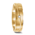 Anello del partner Oro giallo 750/18 carati Diamante 0.02 ct, w-si
