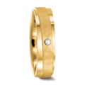 Anello del partner Oro giallo 750/18 carati Diamante 0.037 ct, w-si