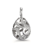 Ciondolo Oro bianco 750/18 carati Diamante 0.30 ct, 62 pietra, w-si