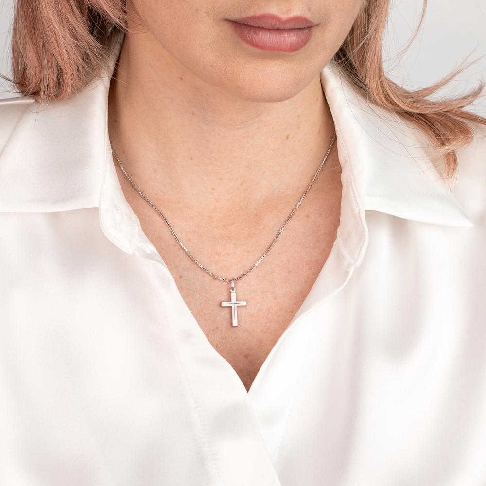 Catena Argento rodiato 45 cm