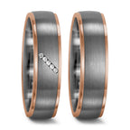 Anello 950 Palladio, Oro rosso 750/18 carati