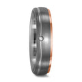 Anello 950 Palladio, Oro rosso 750/18 carati Diamante 0.015 ct, tw-vsi
