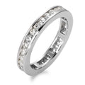 Anelli di memoria Oro bianco 750/18 carati Moissanite