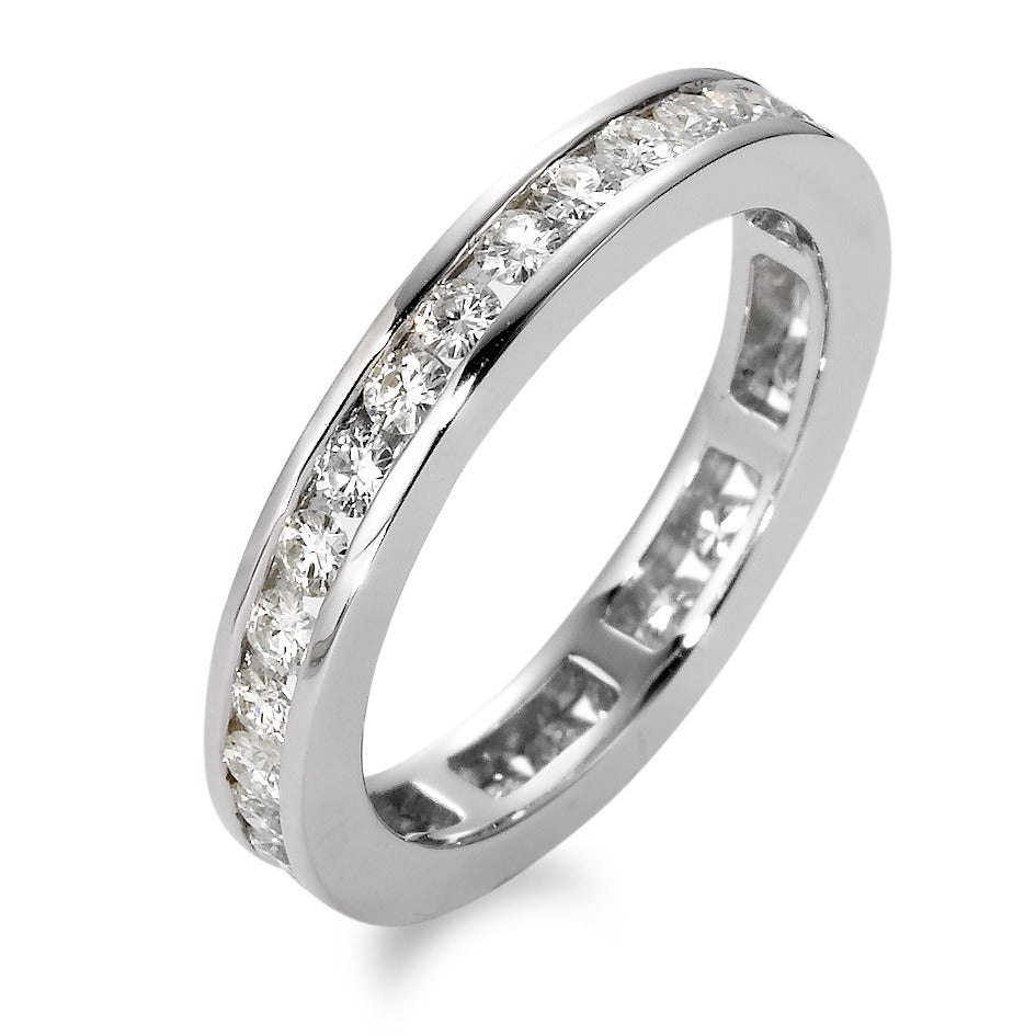 Anelli di memoria Oro bianco 750/18 carati Moissanite
