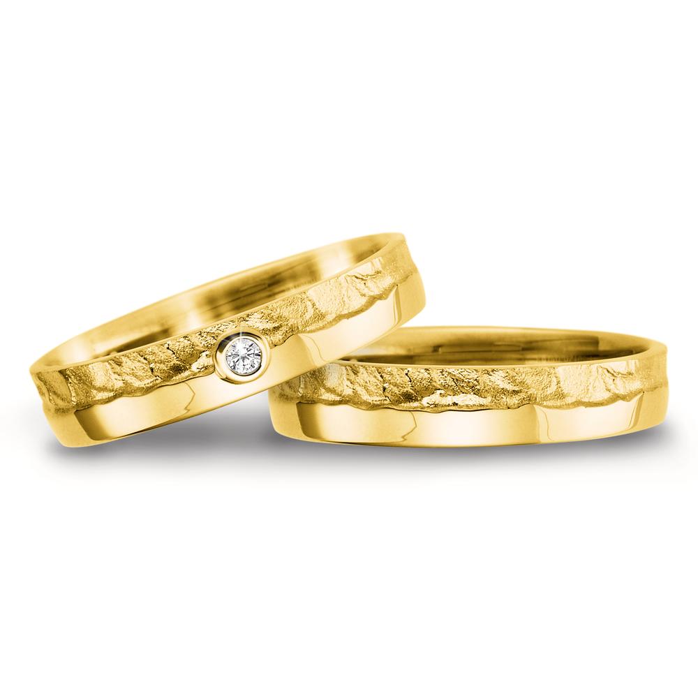 Anello del partner Oro giallo 750/18 carati