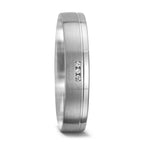 Anello del partner Oro bianco 750/18 carati Diamante 0.015 ct, 3 pietra, w-si