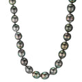 Collana Oro bianco 750/18 carati Perla di Tahiti 9-10 mm 45 cm