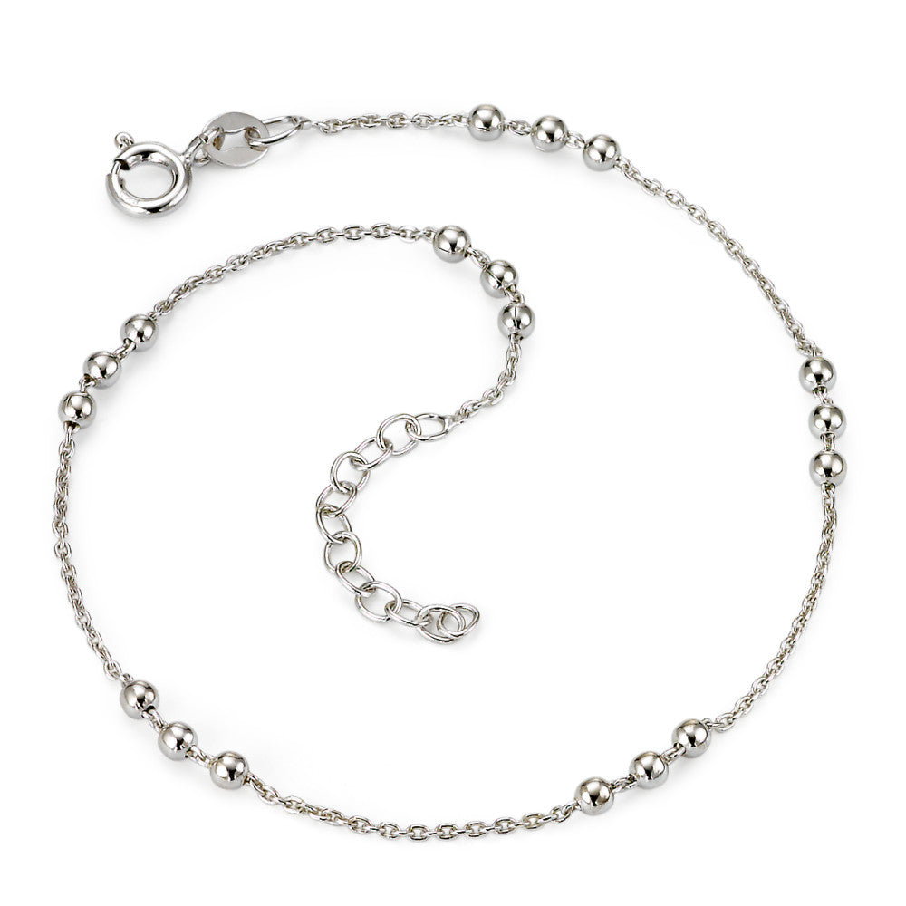 Cavigliera Argento rodiato 22-25 cm