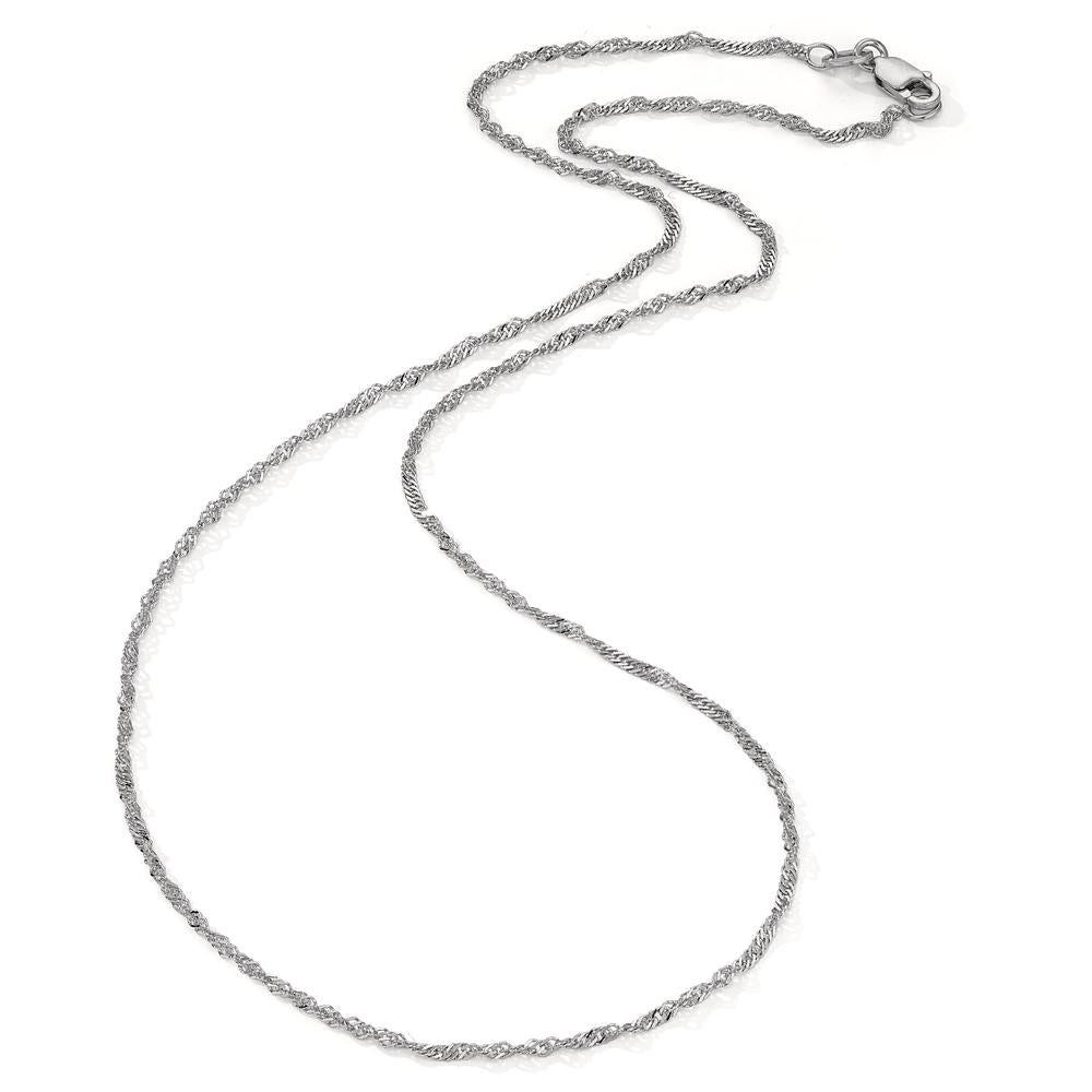 Collana Argento rodiato 38 cm