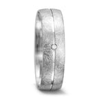 Anello del partner Oro bianco 750/18 carati Diamante 0.01 ct, tw-vsi