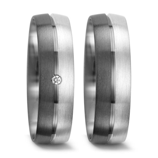 Anello del partner Oro bianco 375/9K, 500 Palladio