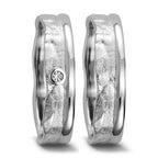 Anello del partner Oro bianco 750/18 carati Diamante 0.025 ct, w-si