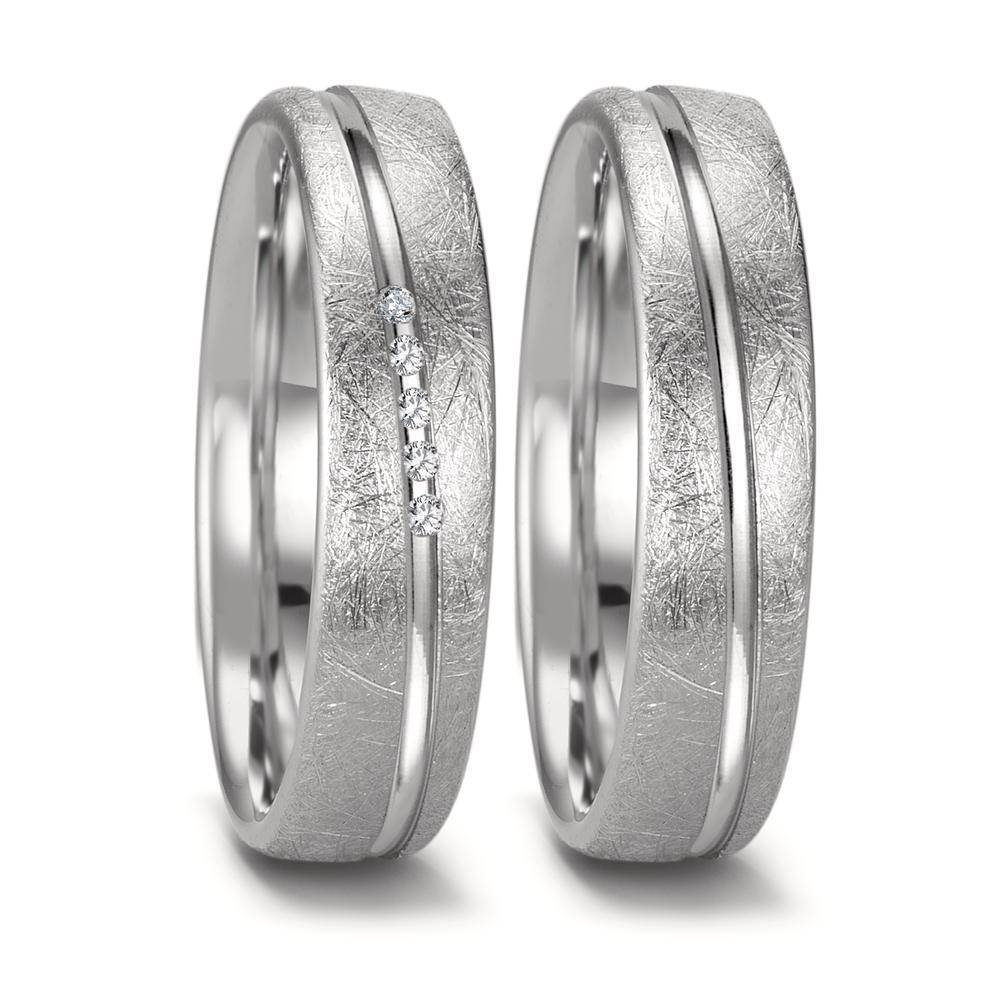 Anello del partner Oro bianco 750/18 carati