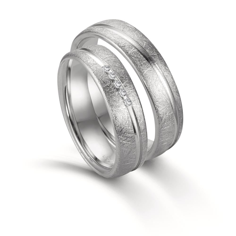 Anello del partner Oro bianco 750/18 carati