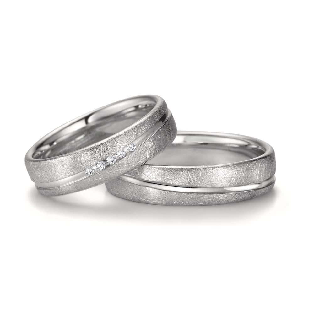 Anello del partner Oro bianco 750/18 carati