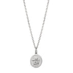 Catena con ciondolo Argento rodiato Angelo custode 36-38 cm