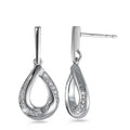 Orecchini Oro bianco 750/18 carati Diamante bianco, 0.16 ct, 34 pietra, [Brillant], w-si