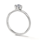 Anello solitario Oro bianco 750/18 carati Diamante bianco, 0.25 ct, [Brillant], w-si