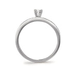 Anello solitario Oro bianco 750/18 carati Diamante bianco, 0.20 ct, [Brillant], w-si Ø3 mm
